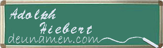 Adolph Hiebert Visitenkarte